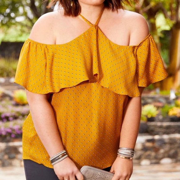 NEW WOMENS PLUS SIZE OFF SHOULDER TOP BLOUSE - Picture 1 of 1